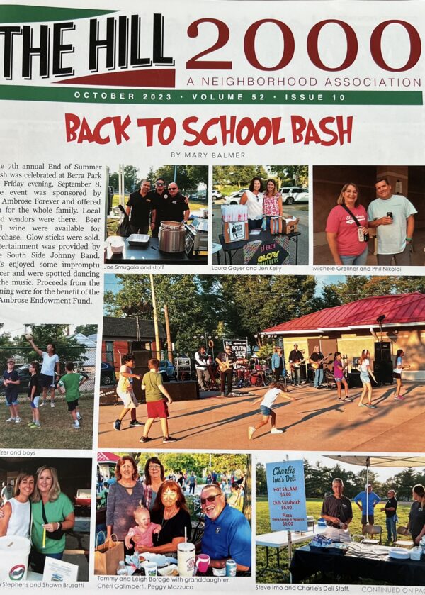 Senior 65+ The Hill Neighborhood Association Membership and Newsletter Subscription