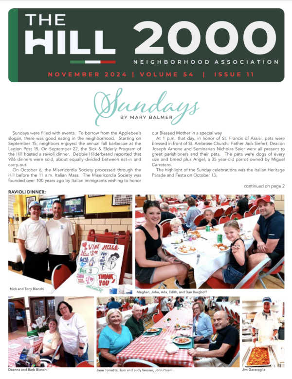 The Hill Neighborhood Association Membership and Newsletter Subscription